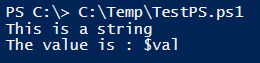 PowerShell here string output 5