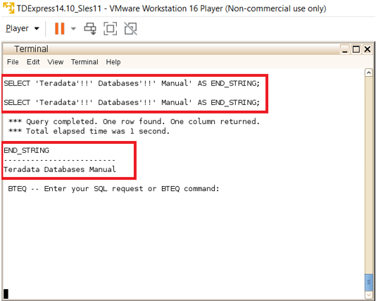 Teradata Concatenate 3