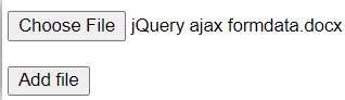 jQuery Ajax formData 1