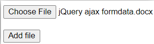 jQuery Ajax formData 3