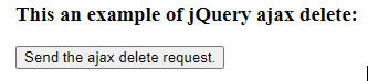 jQuery ajax delete 3