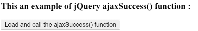 jQuery ajax success Example 2-1