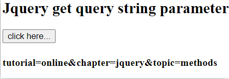 jQuery get query string parameter