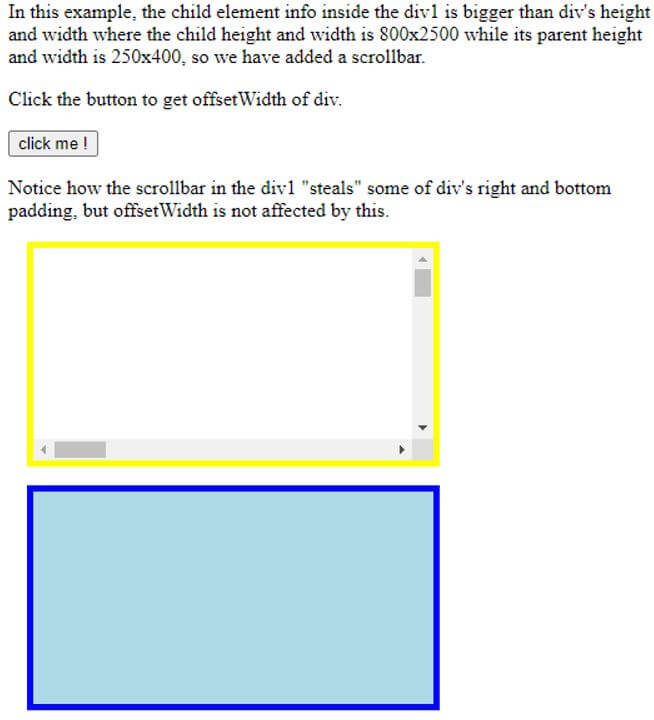 where we also are using scrollbar