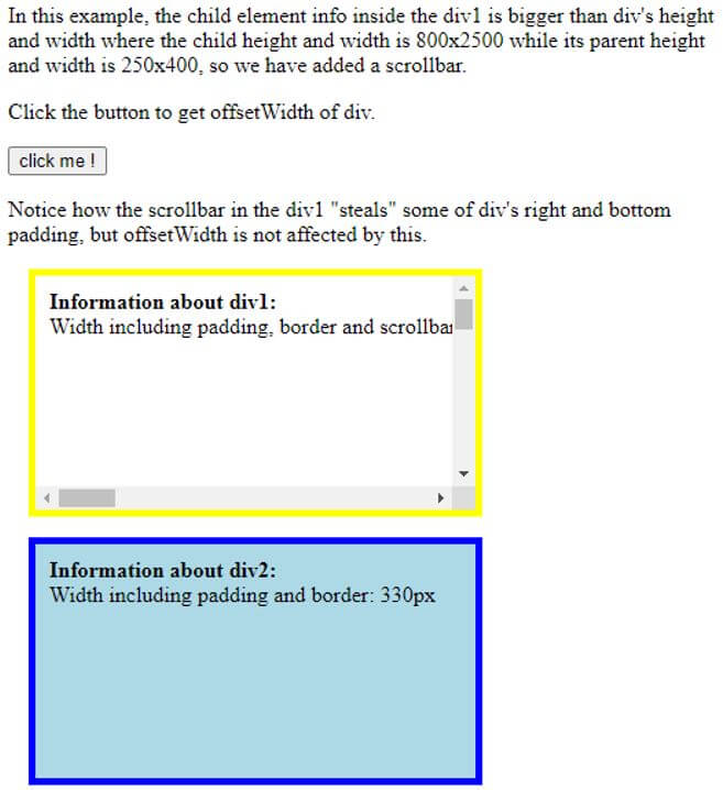 information about div1