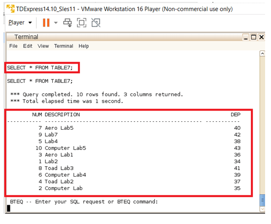 Teradata Volatile Table-1