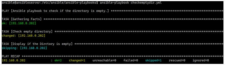 then it will skip the task
