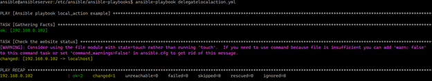 Ansible delegate_to output 3