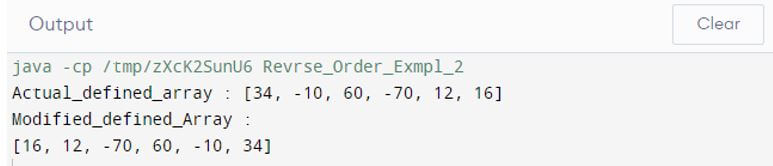 Java Collection reverse 2