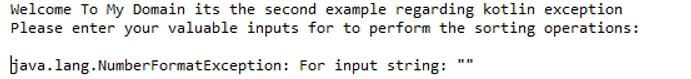 additional operations like number format exceptions