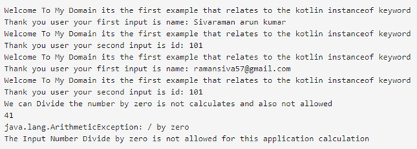Kotlin instanceof output 1
