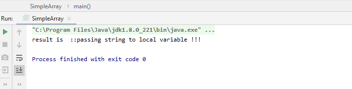 Local variable in Java output 2
