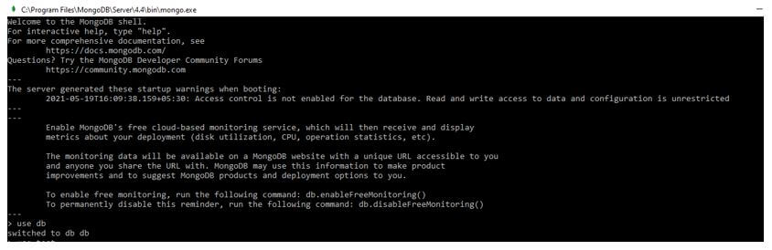 MongoDB Drop Collection 1