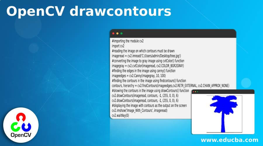 OpenCV drawcontours