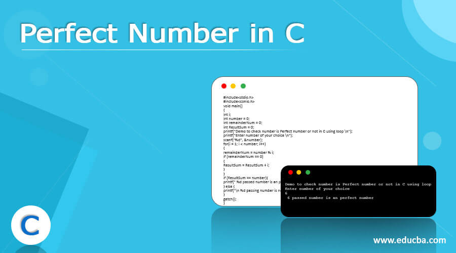 Perfect Number in C