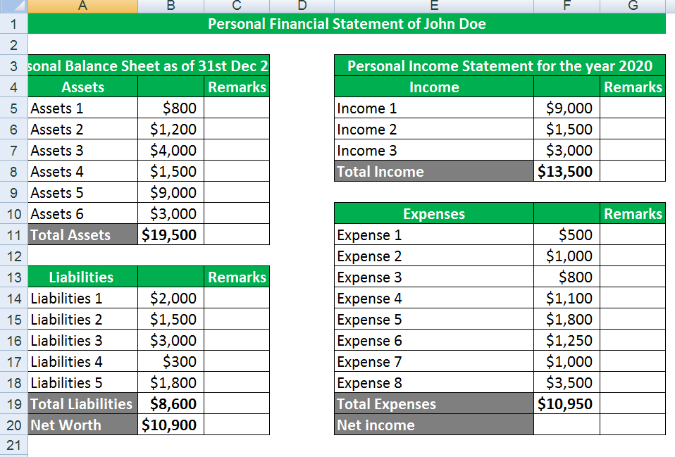 Personal Financial Statement-1.1