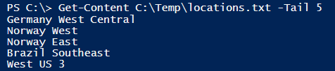 Powershell tail 3