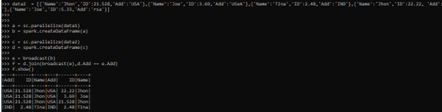 PySpark Broadcast Join 2