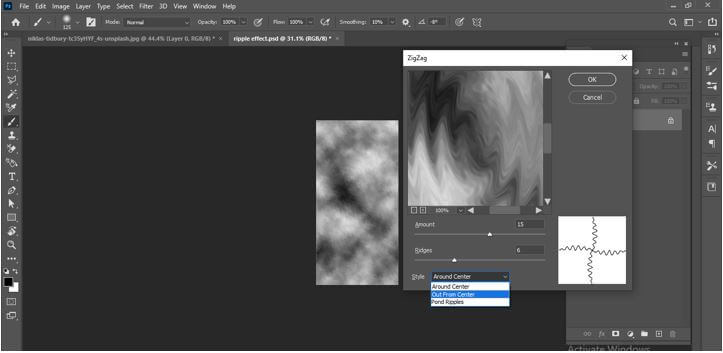 Out From Center option Output 19