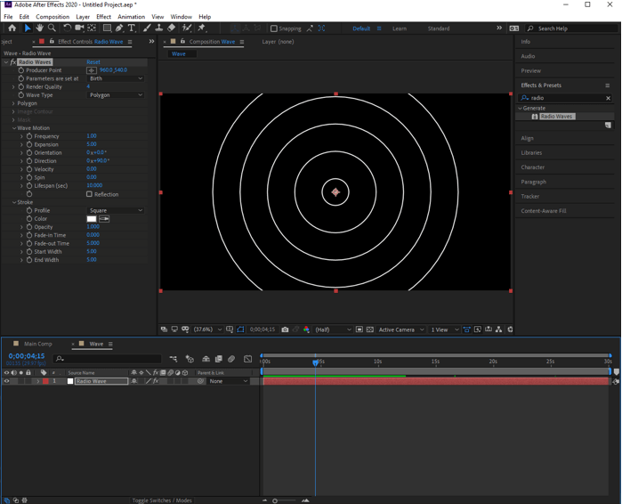 Ripple Effect in After Effects 8