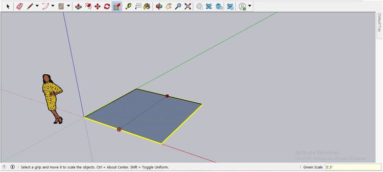 SketchUp Change Dimensions Output 5