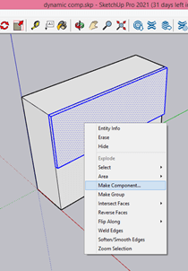 SketchUp dynamic components output 15.1