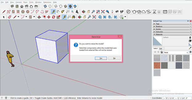 SketchUp resize component output 11