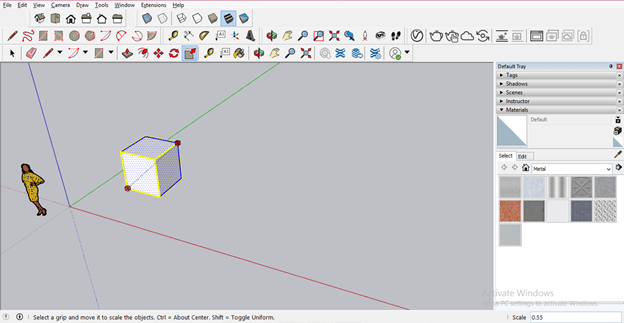 SketchUp resize component output 5