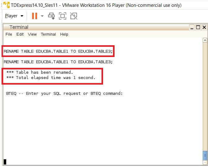 Teradata Rename Table 3