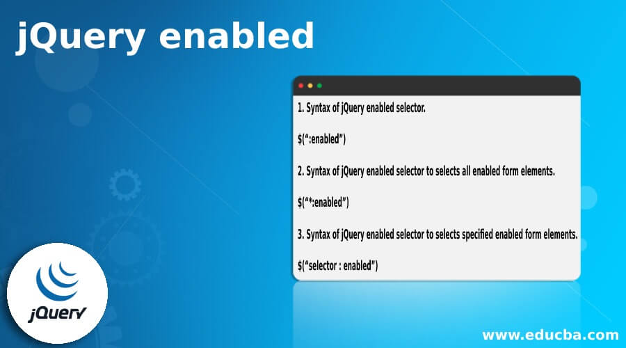 jQuery enabled