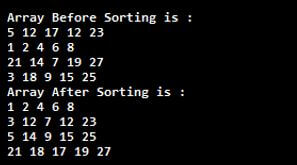 2D Array Sorting in Java 2