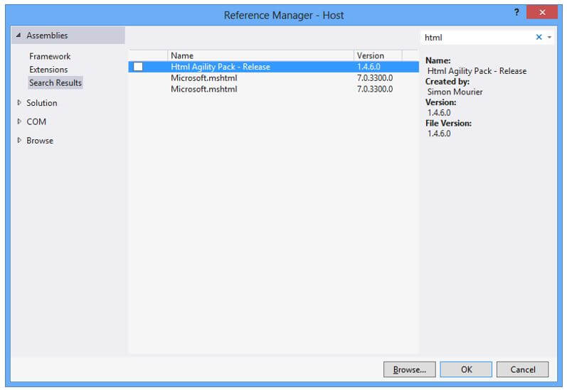 Assembly Reference in C# 2