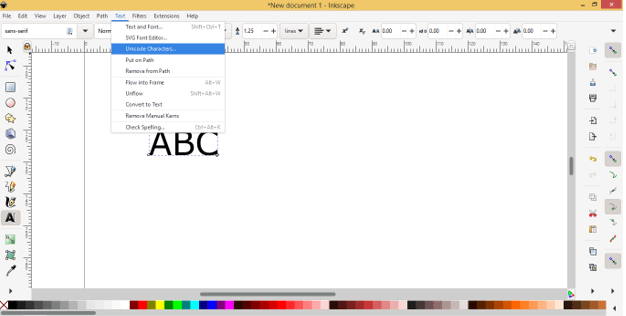 Inkscape Greek Letters 3