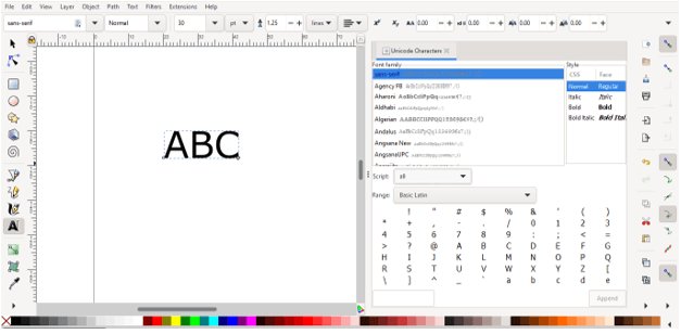 Inkscape Greek Letters 7
