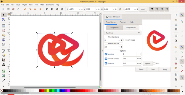 Inkscape PNG to SVG 11