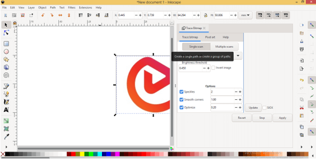 Inkscape PNG to SVG 8