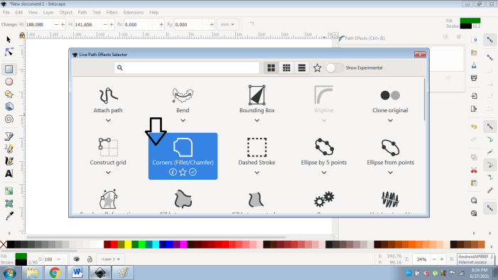 Inkscape rounded rectangle output 13