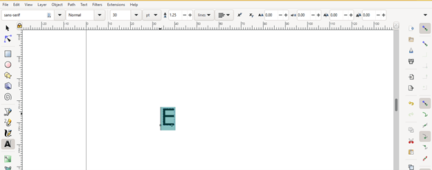 Inkscape text to path output 2