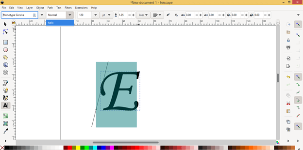 Inkscape text to path output 4