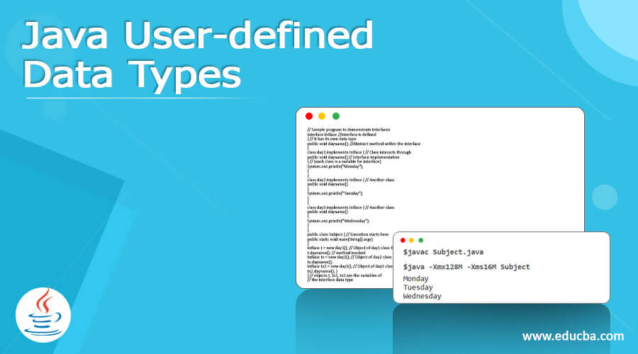 Java User-defined Data Types