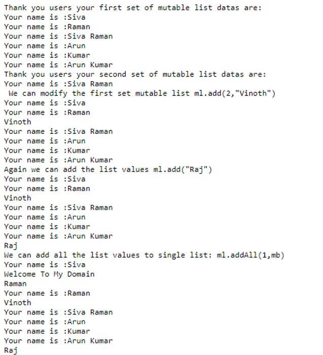 Kotlin Mutable List 1