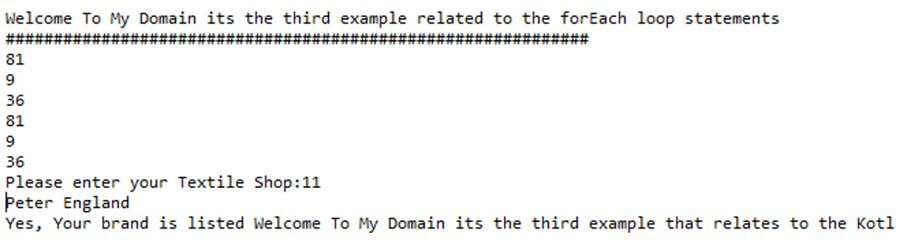 switch statement is used