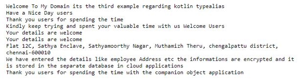 Using class and companion object 3