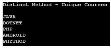 LINQ Distinctis -1.2