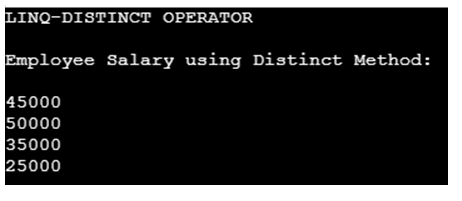 LINQ Distinctis -1.3