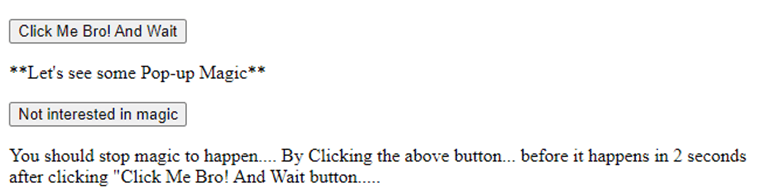 Settimeout jQuery-4.1