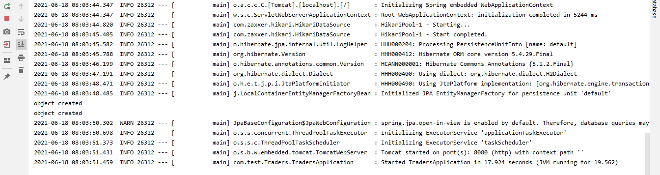 Spring cloud microservices output