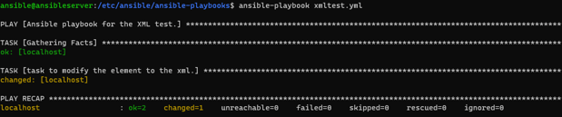 output ansible 1