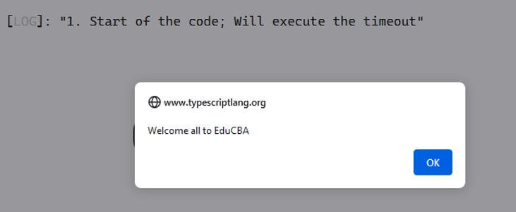 setTimeout TypeScript 4