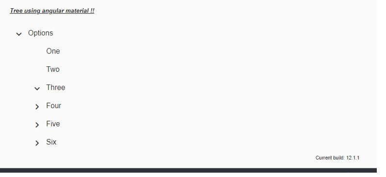 Angular Material Tree